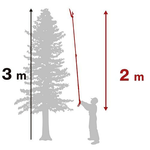 軽量伸縮式高枝鋏 ズームチョキ エコノ採収タイプ2m 160ZD-2.0-3D ARS アルス 02