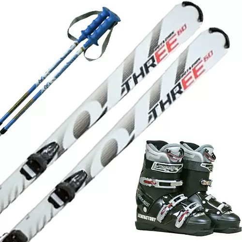 スキー3点セット(スキー板、ブーツ、ストック) - luknova.com