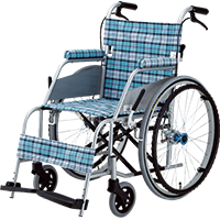 最も 片山車椅子 折りたたみ式 背折れ KARL(カール) 介助式 アルミ軽量 