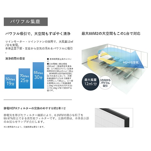 業務用ストリーマ空気清浄機 ACEF12X DAIKIN ダイキン